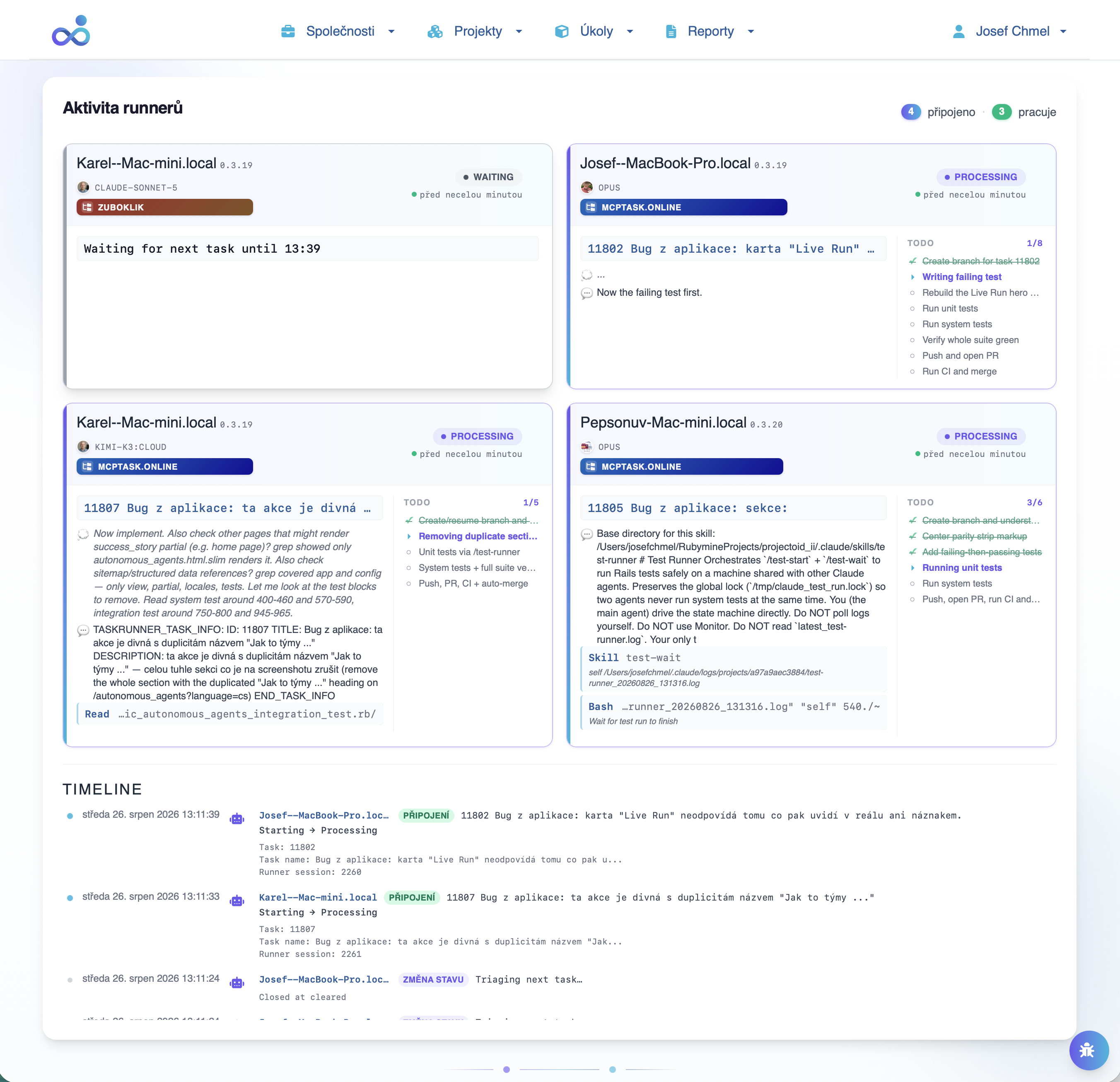 Live Runner Activity